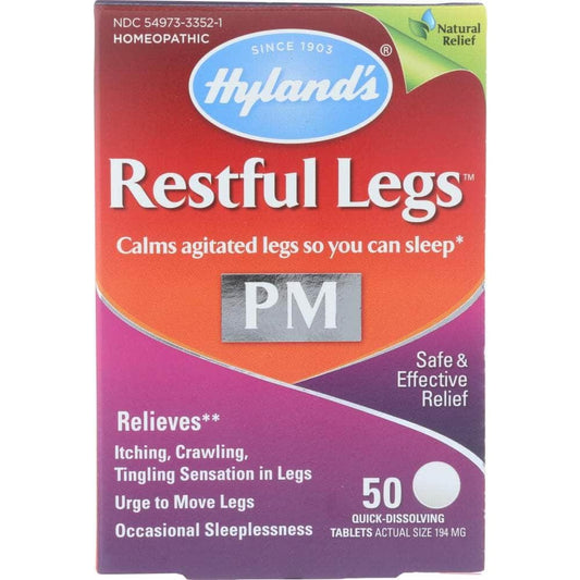 HYLANDS Hyland Supplement Restful Leg, 50 Pc