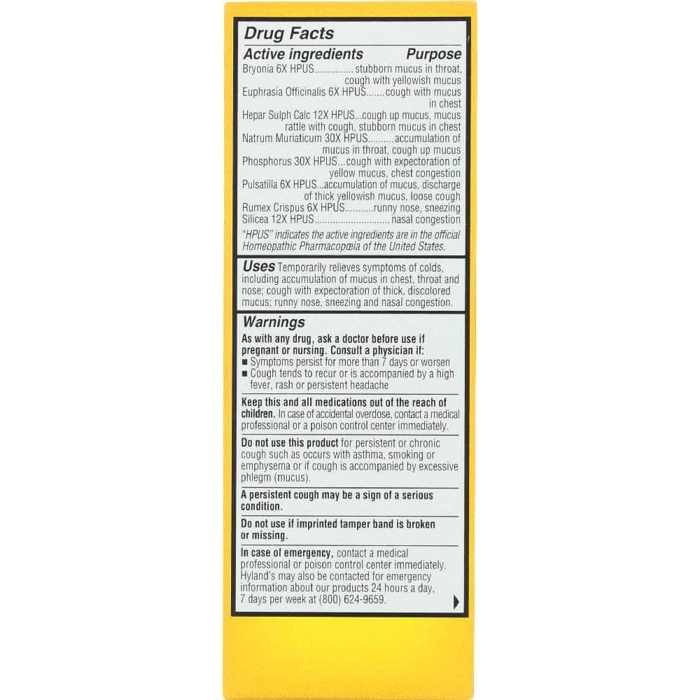 HYLANDS Hyland'S 4 Kids Cold 'N Mucus, 4 Oz