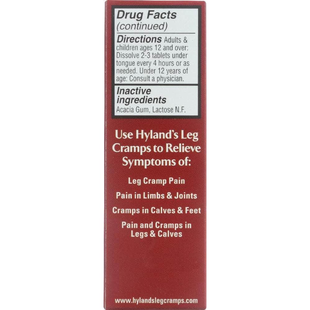 HYLANDS Hyland'S Leg Cramps Homeopathic Natural Relief, 100 Tablets