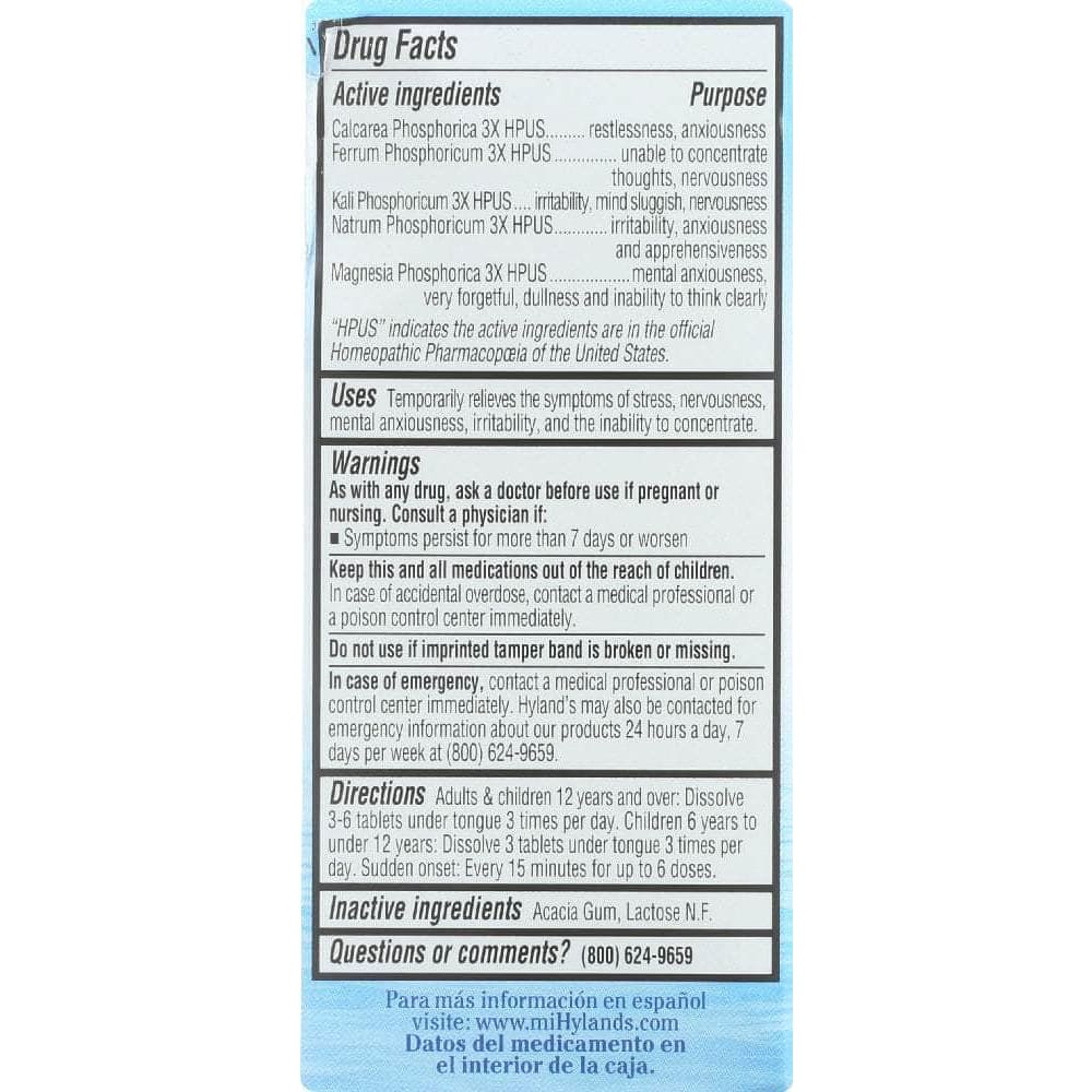 HYLANDS Hyland'S Nerve Tonic, 500 Tablets