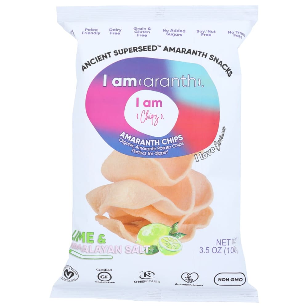 I AMARANTH: Chips Lime Himalayan Salt 3.5 OZ (Pack of 5) - Snacks Other - I AMARANTH