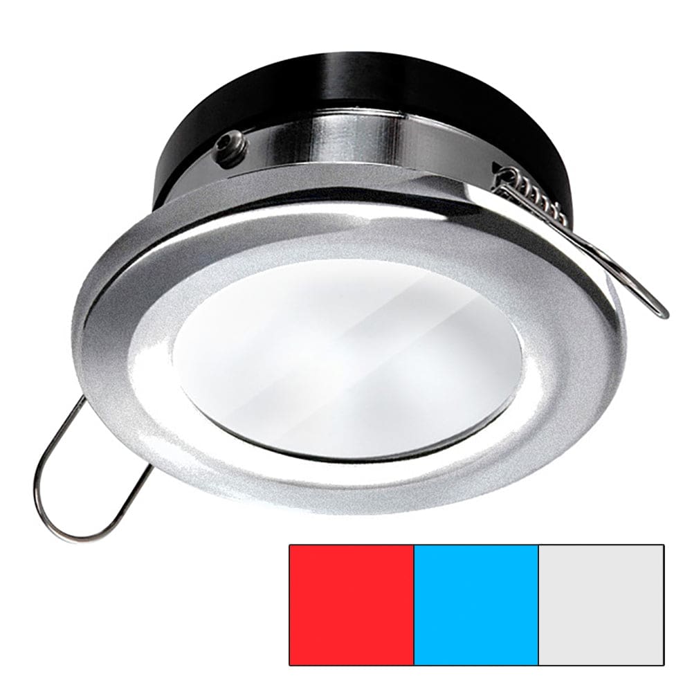 i2Systems Apeiron A1120 Spring Mount Light - Round - Red Cool White & Blue - Brushed Nickel - Lighting | Dome/Down Lights - I2Systems Inc