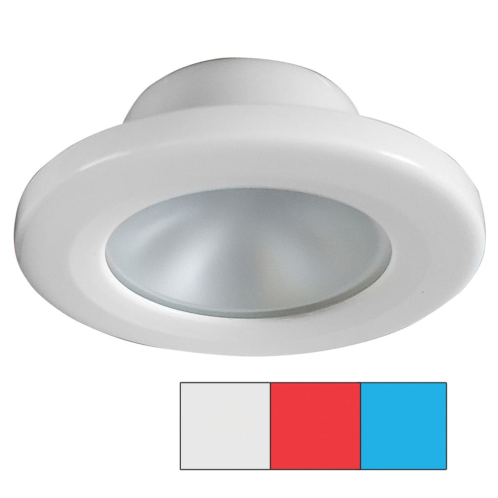 i2Systems Apeiron A3120 Screw Mount Light - Red Cool White & Blue - White Finish - Lighting | Dome/Down Lights - I2Systems Inc