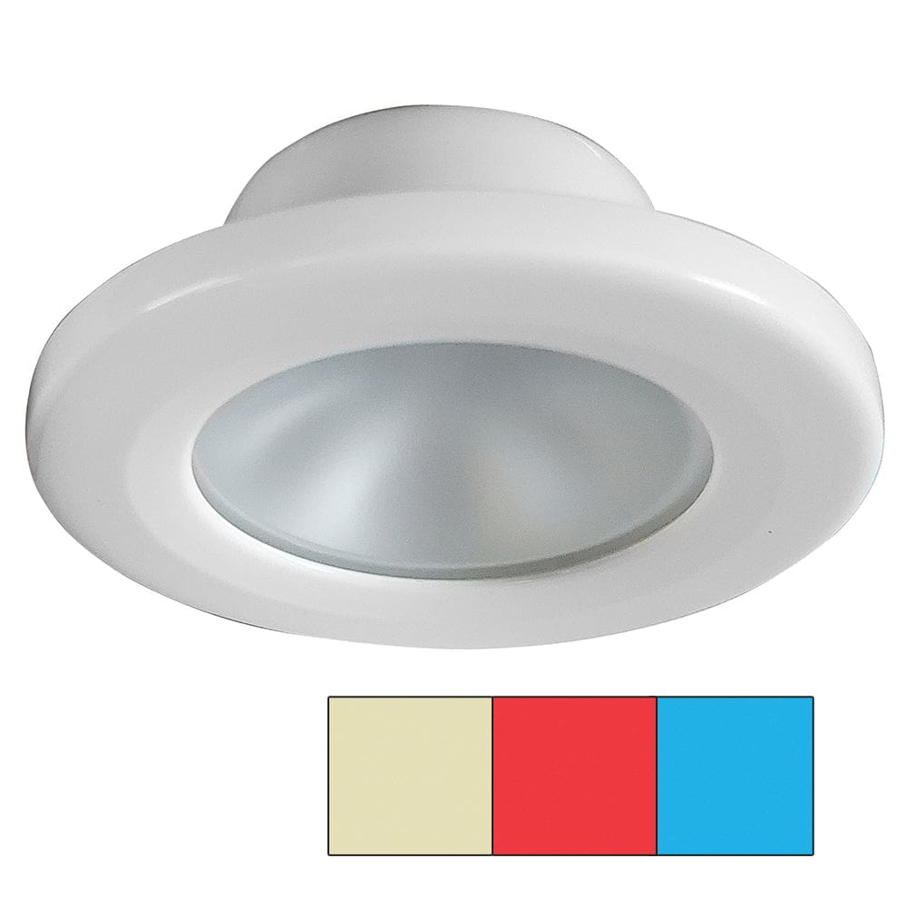 i2Systems Apeiron A3120 Screw Mount Light - Red Warm White & Blue - White Finish - Lighting | Dome/Down Lights - I2Systems Inc