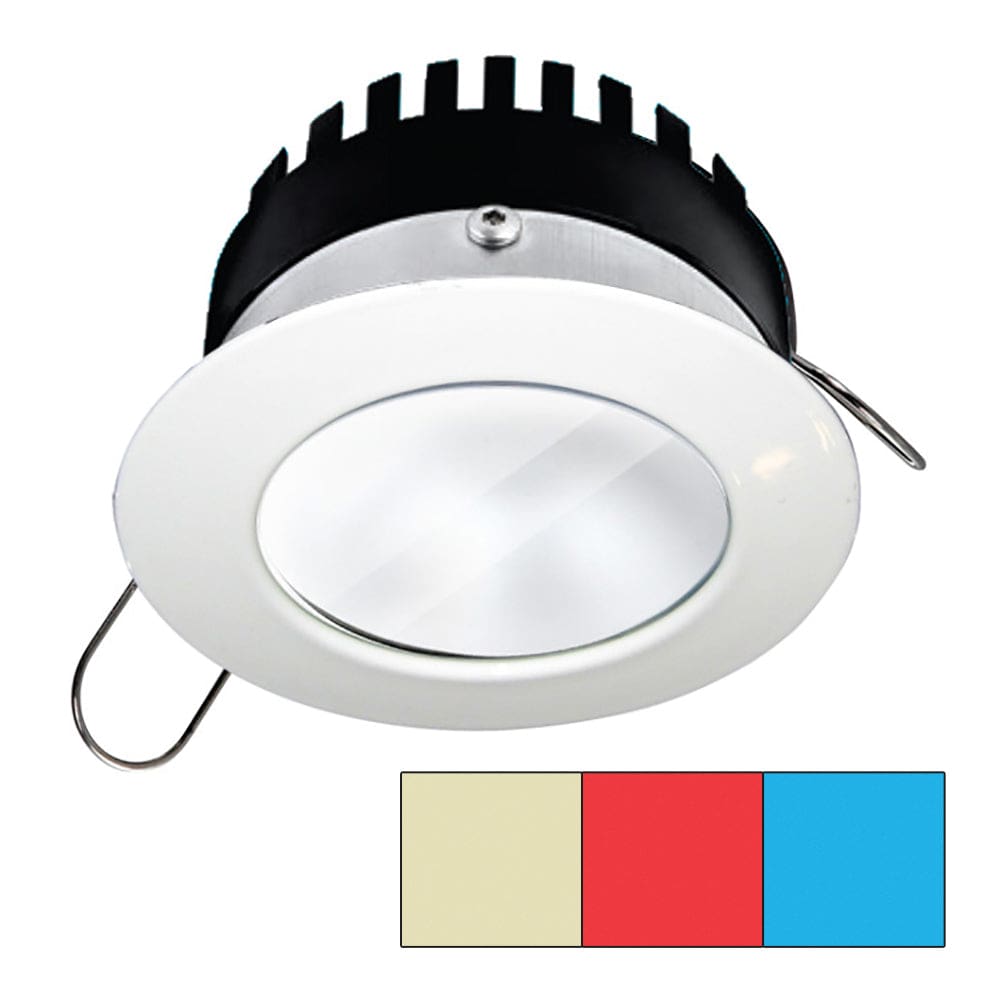 i2Systems Apeiron Pro A503 - 3W - Round - Warm White Red & Blue - White Finish - Lighting | Dome/Down Lights - I2Systems Inc