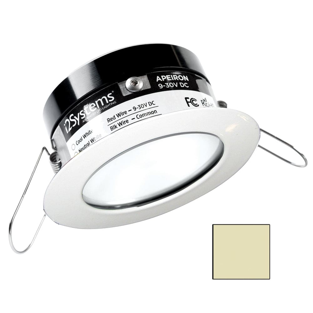 i2Systems Apeiron PRO A503 - 3W Spring Mount Light - Round - Warm White - White Finish - Lighting | Dome/Down Lights - I2Systems Inc