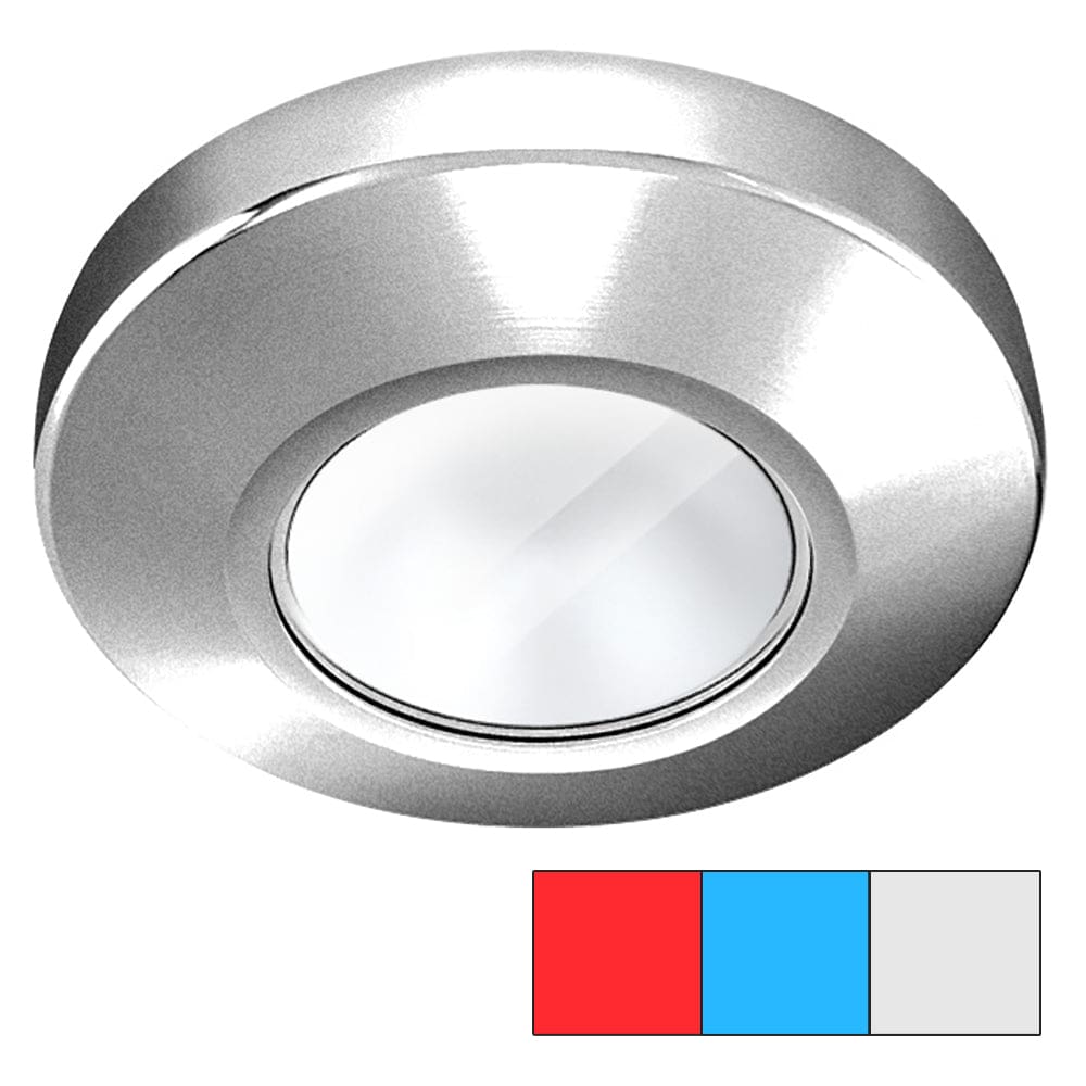 i2Systems Profile P1120 Tri-Light Surface Light - Red Cool White & Blue - Brushed Nickel Finish - Lighting | Dome/Down Lights - I2Systems