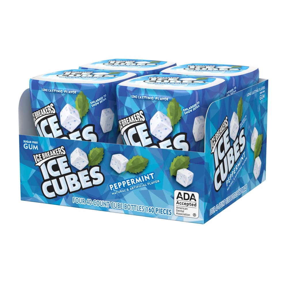 Ice Breakers Ice Cubes Peppermint Sugar-Free Gum 4 pk./40 ct. - Ice Breakers