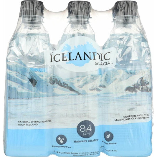 ICELANDIC GLACIAL ICELANDIC GLACIAL Water 6Pk Spring Ntrl, 101.4 fo
