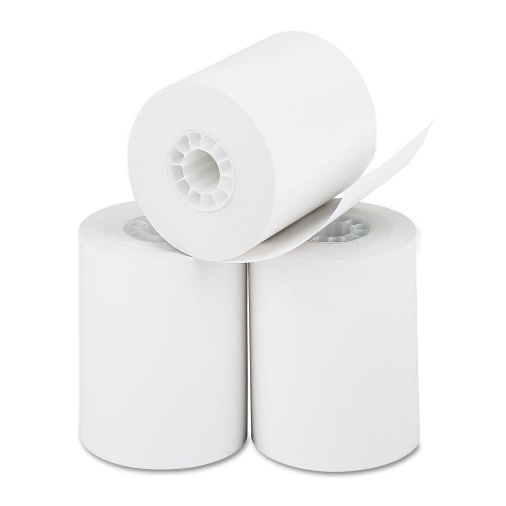 Iconex Direct Thermal Printing Thermal Paper Rolls 2.25 x 85 ft White 3/Pack (Pack of 4) - Copy & Multipurpose Paper - Iconex