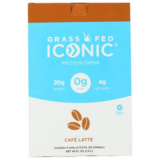 ICONIC ICONIC Protein Drink Cafe Latte 4Pack, 46 fo