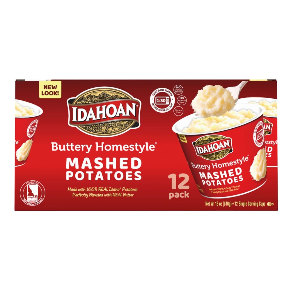 Idahoan Buttery Homestyle Cup Pack 12 pk./1.5 oz. - Idahoan