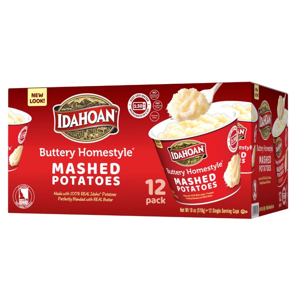 Idahoan Buttery Homestyle Mashed Potatoes (12 pk.) - Rice Pasta & Boxed Meals - Idahoan