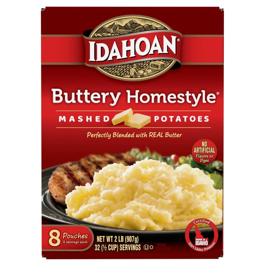 Idahoan Buttery Homestyle Mashed Potatoes 8 pk. - Idahoan
