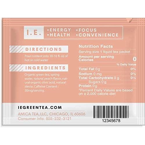 IE GREEN TEA Ie Green Tea Peach Green Tea, 8 Pk