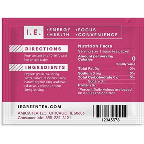 IE GREEN TEA Ie Green Tea Raspberry Green Tea, 8 Pk