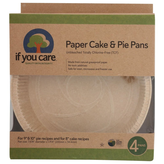 IF YOU CARE: Baking Pan Cake Pie Paper 4 PC (Pack of 4) - Home Products - IF YOU CARE