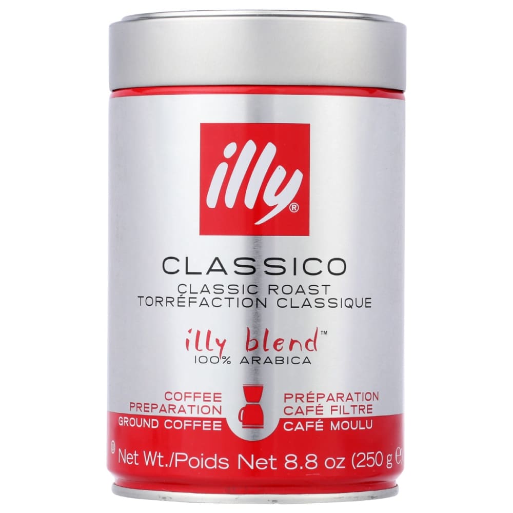 ILLY: Classico Medium Roast Ground Drip Coffee 8.8 oz - Grocery > Beverages > Coffee Tea & Hot Cocoa - ILLY