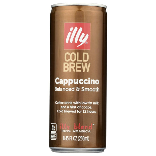 ILLYCAFFE: Cold Brew Cappuccino Coffee 8.45 fo (Pack of 5) - Grocery > Beverages > Coffee Tea & Hot Cocoa - ILLYCAFFE