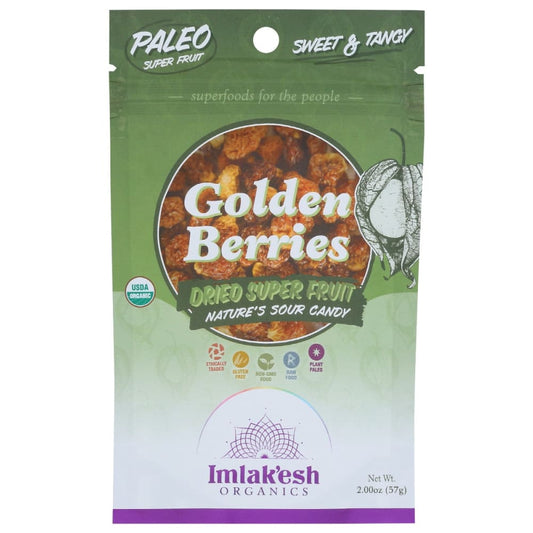 IMLAKESH ORGANICS: Dried Fruit Golden Berry 2 oz (Pack of 5) - Fruit Snacks - IMLAKESH ORGANICS