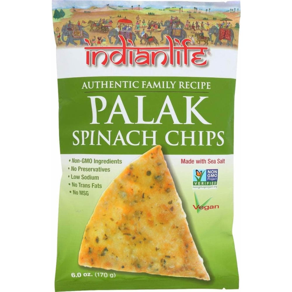 INDIANLIFE INDIANLIFE Chips Palek Spinach, 6 oz