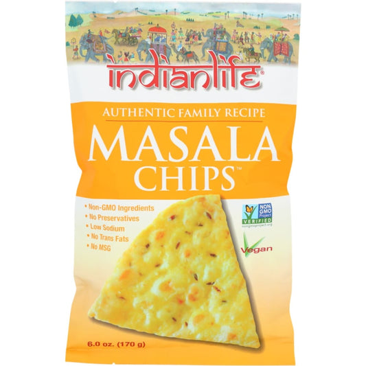 INDIANLIFE: Masala Chips 6 oz (Pack of 4) - Grocery > Snacks > Chips - INDIANLIFE