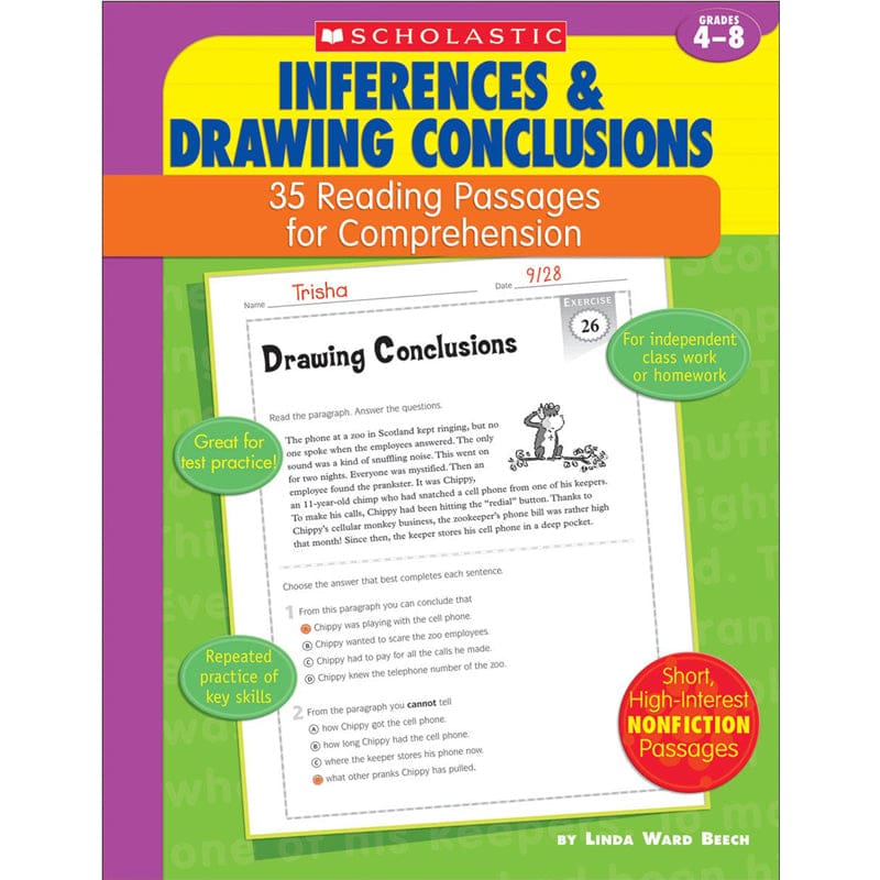Inferences & Drawing Conclusions 35 Passages For Comprehension (Pack of 6) - Comprehension - Scholastic Teaching Resources