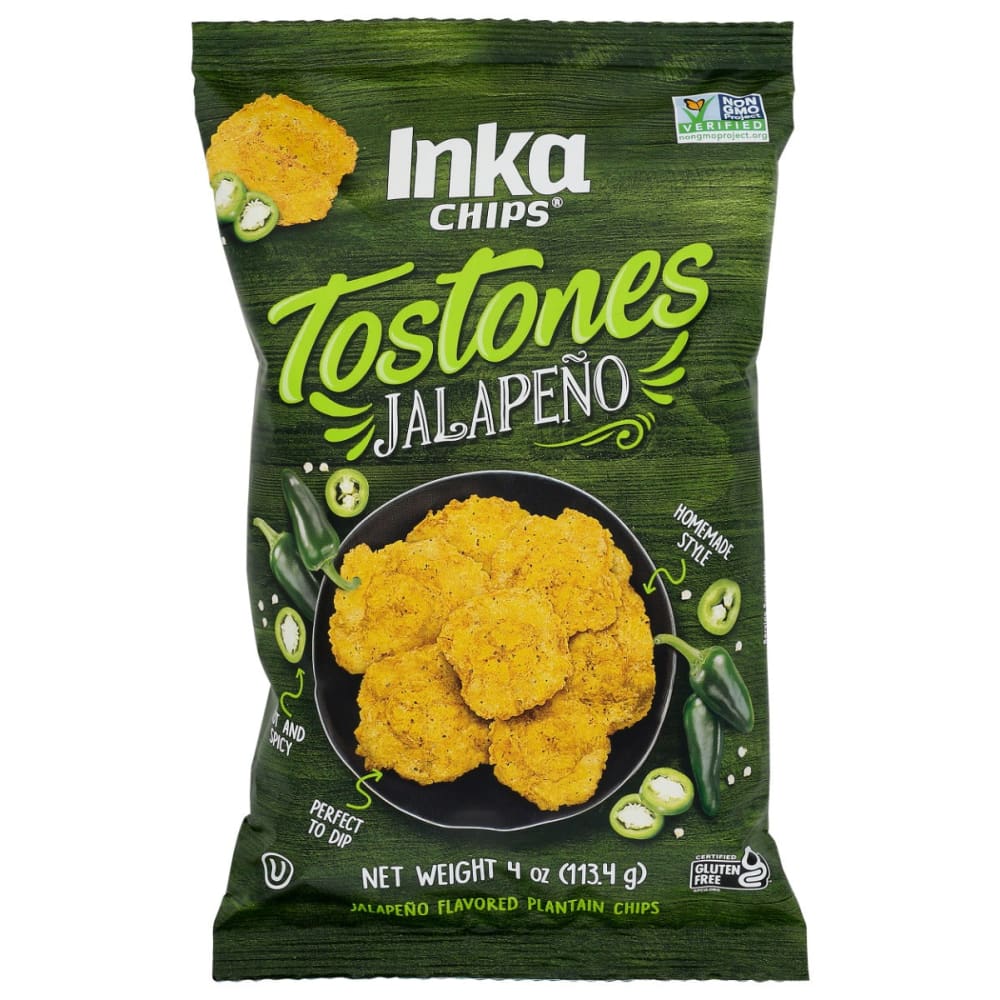 INKA: Tostones Jalapeno 4 OZ (Pack of 5) - Snacks Other - INKA