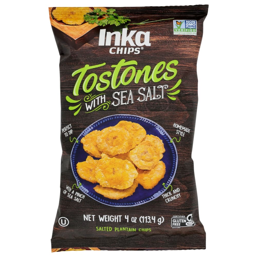 INKA: Tostones Sea Salt 4 OZ (Pack of 5) - Beverages > Coffee Tea & Hot Cocoa > Snacks Other - INKA