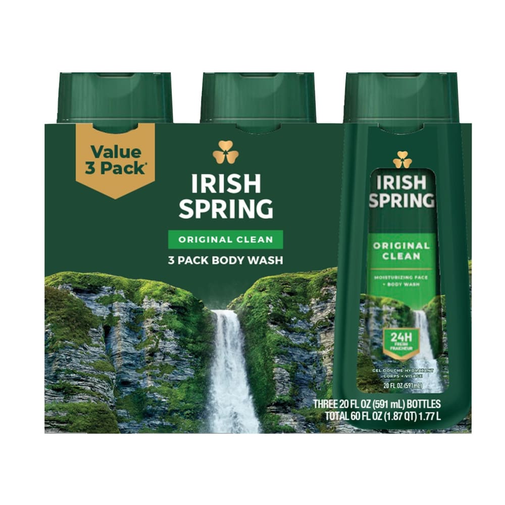 Irish Spring Original Clean Body Wash for Men 3 ct./20 oz. - Irish Spring