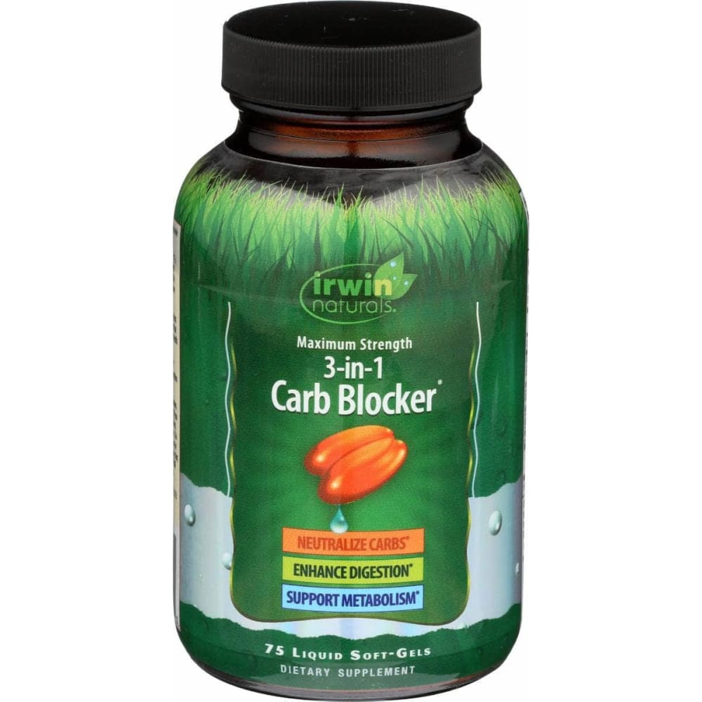 IRWIN NATURALS Vitamins & Supplements > Digestive Supplements IRWIN NATURALS: 3 In 1 Carb Blocker Maximum Strength, 75 sg