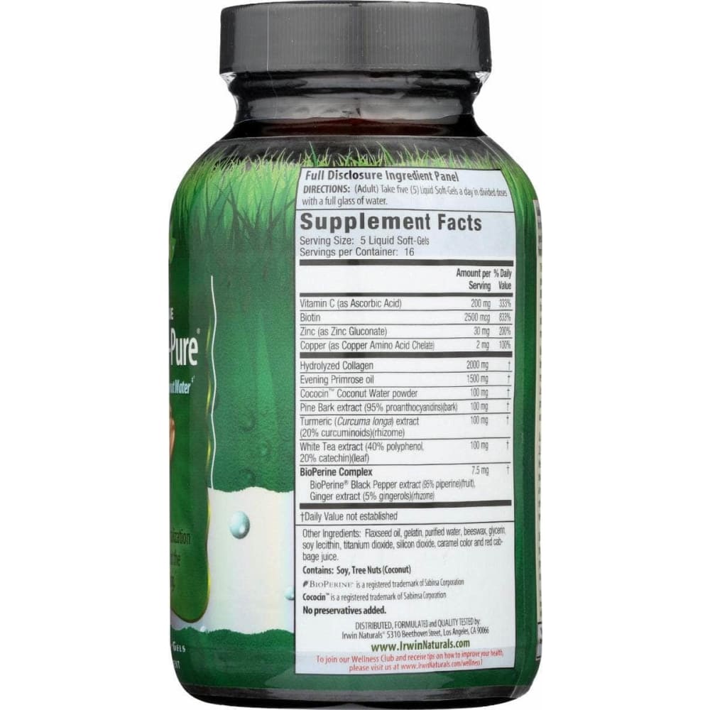 IRWIN NATURALS Vitamins & Supplements > Vitamins & Minerals IRWIN NATURALS: Collagen Pure Deep Tissue, 80 sg