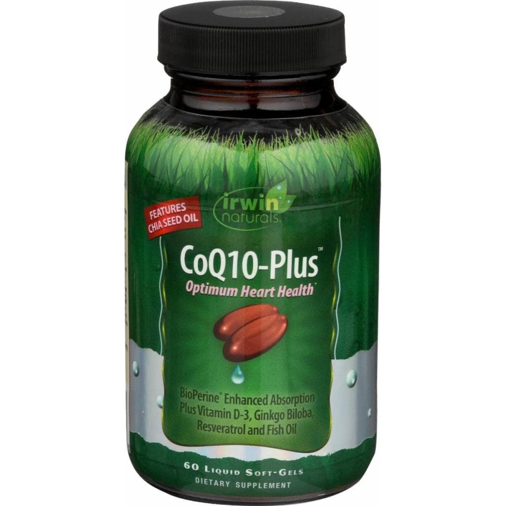 IRWIN NATURALS Vitamins & Supplements > Miscellaneous Supplements IRWIN NATURALS: Coq10 Plus Optimum Heart Health, 60 sg