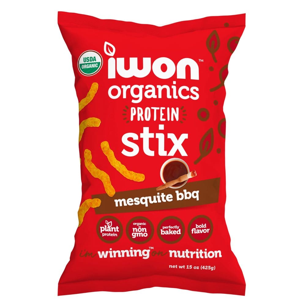 IWON Organics Mesquite BBQ Flavored Protein Stix (15 oz.) - Puffed Snacks - IWON