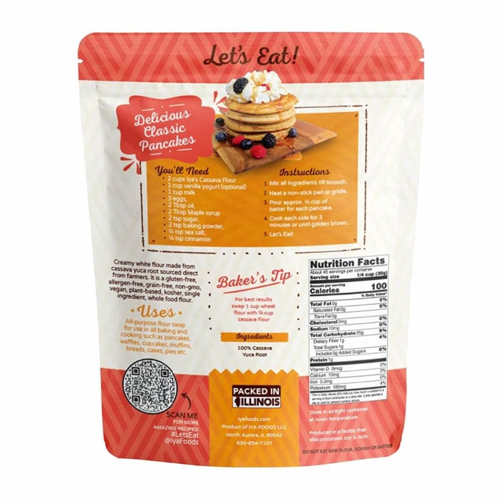 IYA FOODS Grocery > Cooking & Baking > Flours IYA FOODS: Gluten Free Cassava Flour, 1 lb