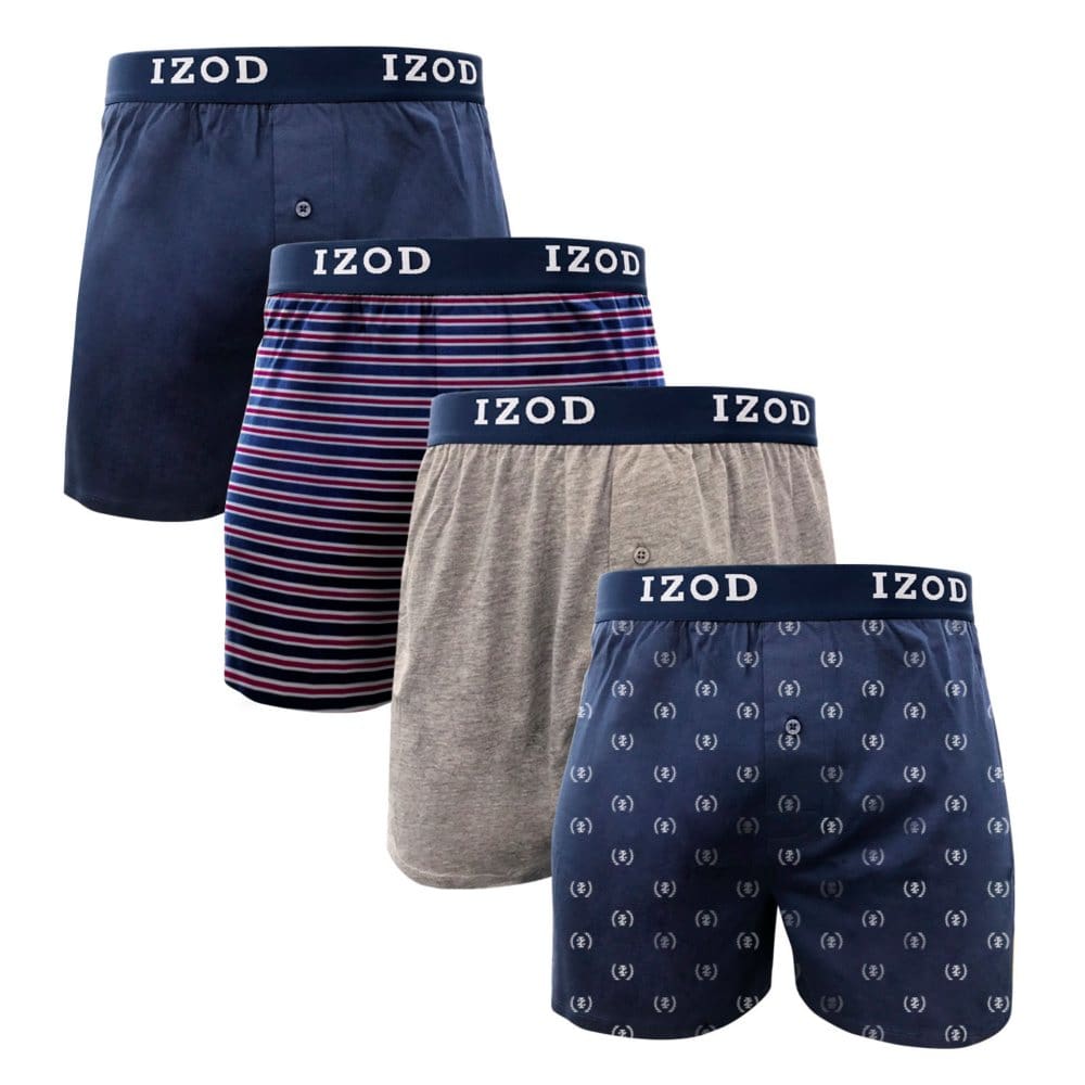 IZOD Men’s 4-Pk Knit Boxer - Father’s Day Essentials - IZOD