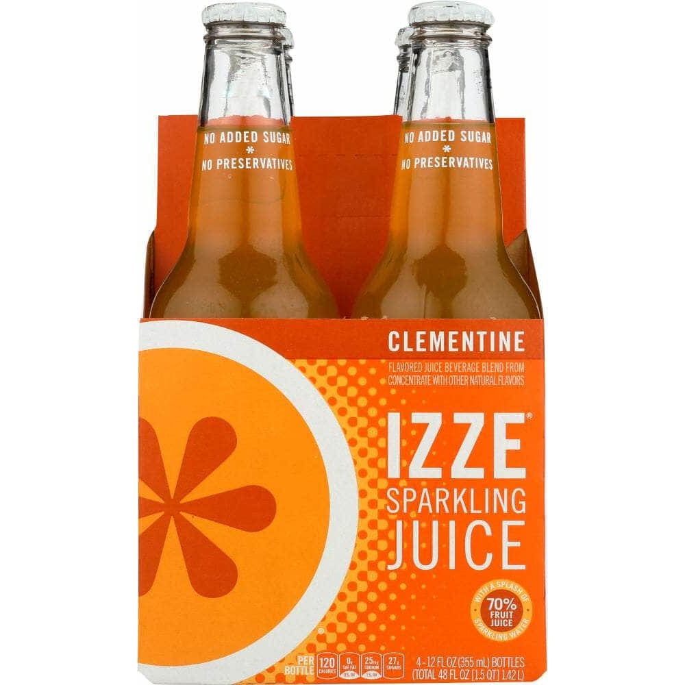 Izze Izze Beverage Sparkling Clementine Flavored Juice Beverage 4 count, 48 oz