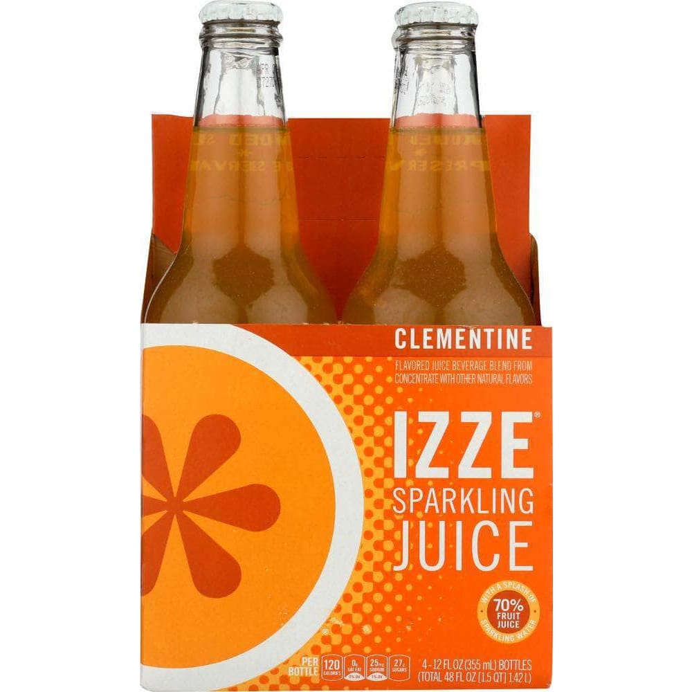 Izze Izze Beverage Sparkling Clementine Flavored Juice Beverage 4 count, 48 oz