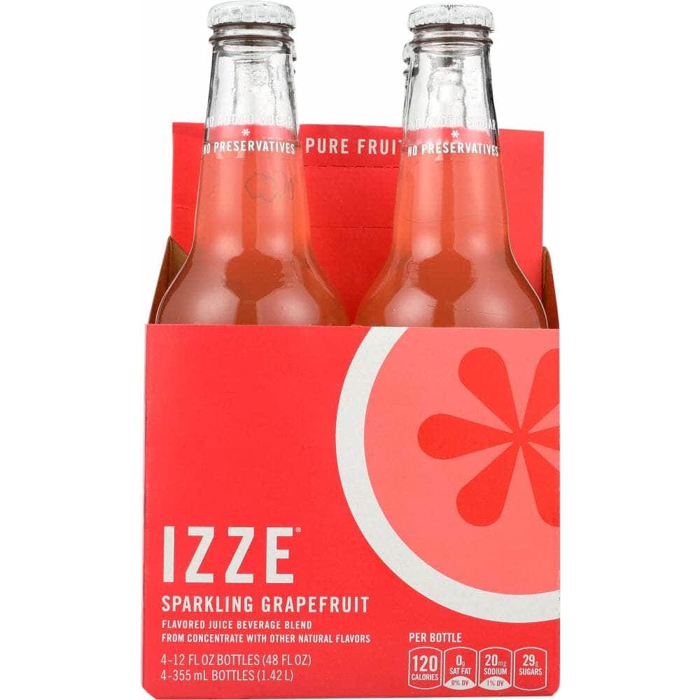 Izze Izze Beverage Sparkling Grapefruit  Juice 4 count (12 oz each), 48 oz