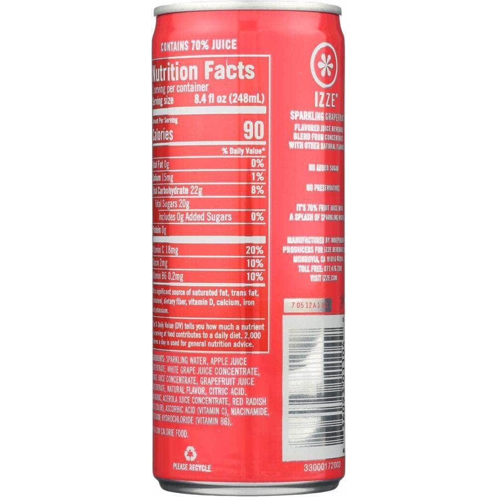 Izze Izze Beverage Sparkling Juice Grapefruit, 8.4 fl oz