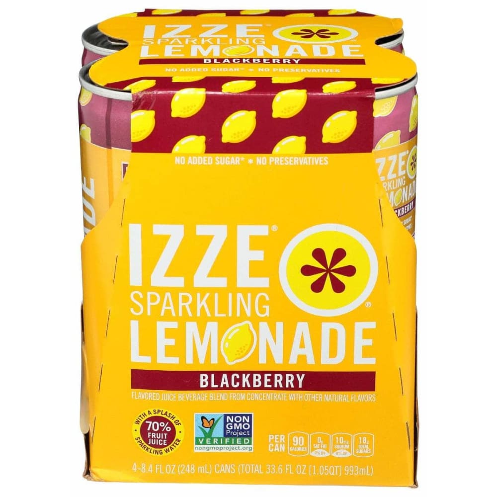 IZZE BEVERAGE IZZE BEVERAGE Sparkling Lemonade Blackberry 4Pack, 33.6 fo