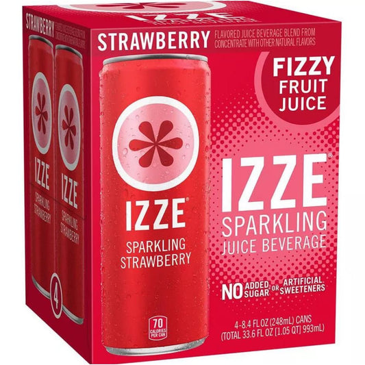 IZZE BEVERAGE: Strawberry Sparkling Juice 33.6 fo (Pack of 5) - Grocery > Beverages > Juices - IZZE BEVERAGE