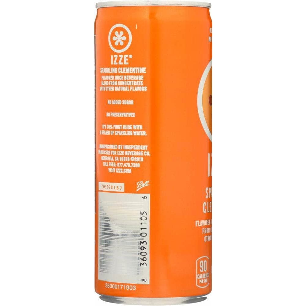 Izze Izze Sparkling Clementine Flavored Juice Beverage, 8.4 oz