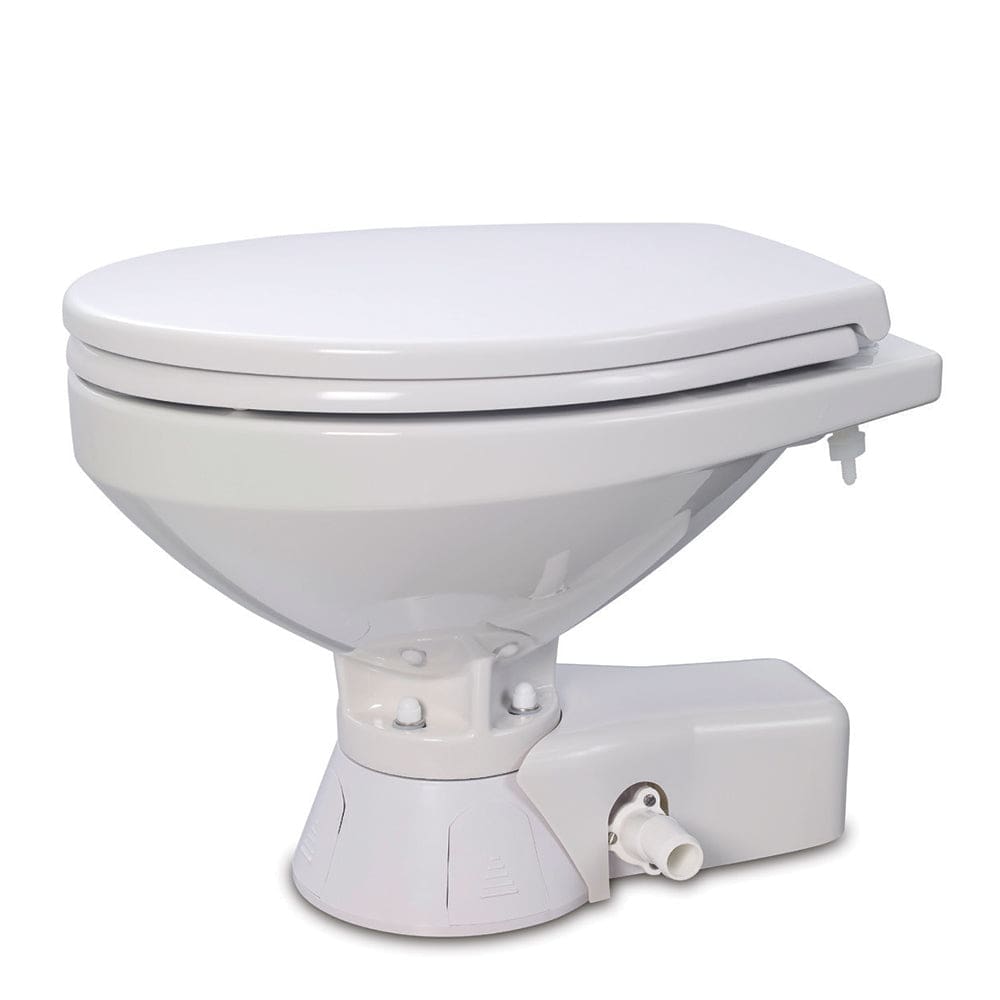 Jabsco Quiet Flush Freshwater Toilet - Regular Bowl w/ Standard Close Lid - 12V - Marine Plumbing & Ventilation | Marine Sanitation - Jabsco
