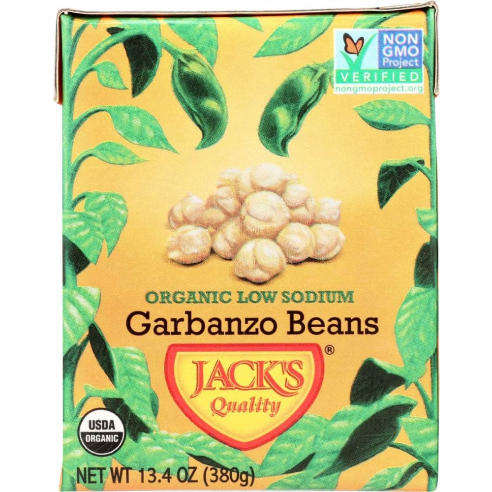 JACK'S QUALITY JACKS QUALITY Bean Grbnzo Lw Sodium Org, 13.4 oz