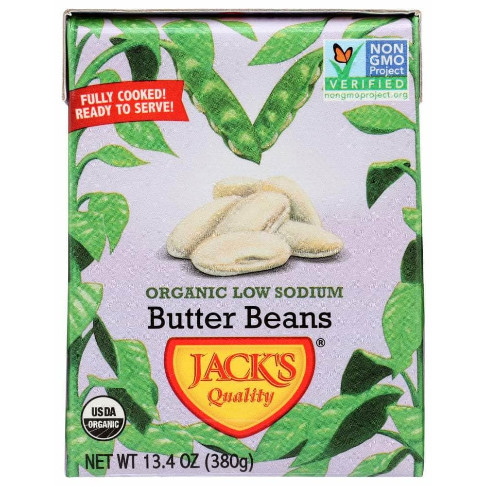 Jacks Quality Jacks Quality Organic Low Sodium Butter Beans, 13.4 oz