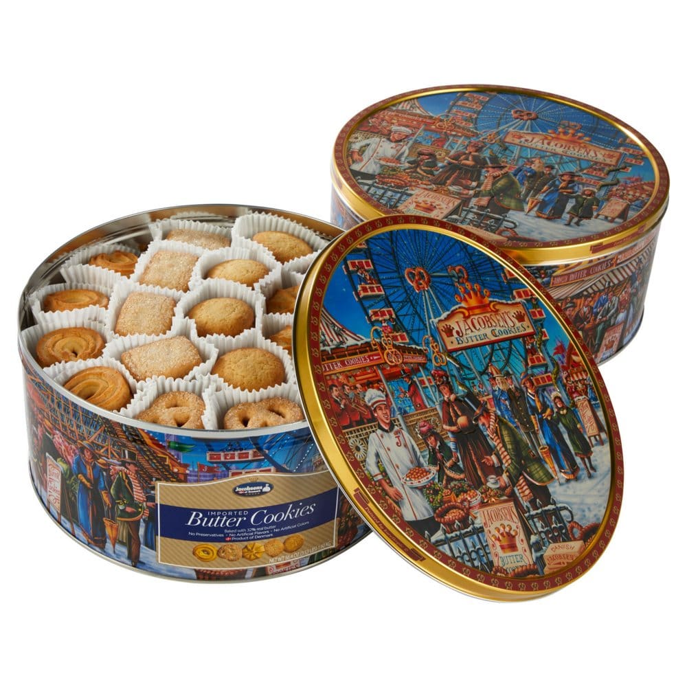 Jacobsens Original Premium Danish Butter Cookies (3.53 lb. tins, 2 pk