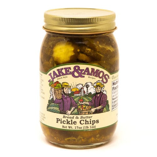 Jake & Amos J&A Bread & Butter Pickle Chips 17oz (Case of 12) - Misc/Pickled & Jarred Goods - Jake & Amos