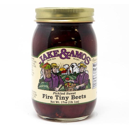 Jake & Amos J&A Pickled Sweet Fire Tiny Beets 17oz (Case of 12) - Misc/Pickled & Jarred Goods - Jake & Amos