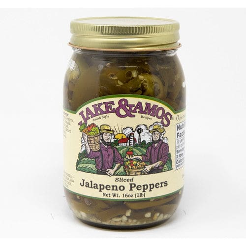 Jake & Amos J&A Sliced Jalapeno Peppers 16oz (Case of 12) - Misc/Pickled & Jarred Goods - Jake & Amos